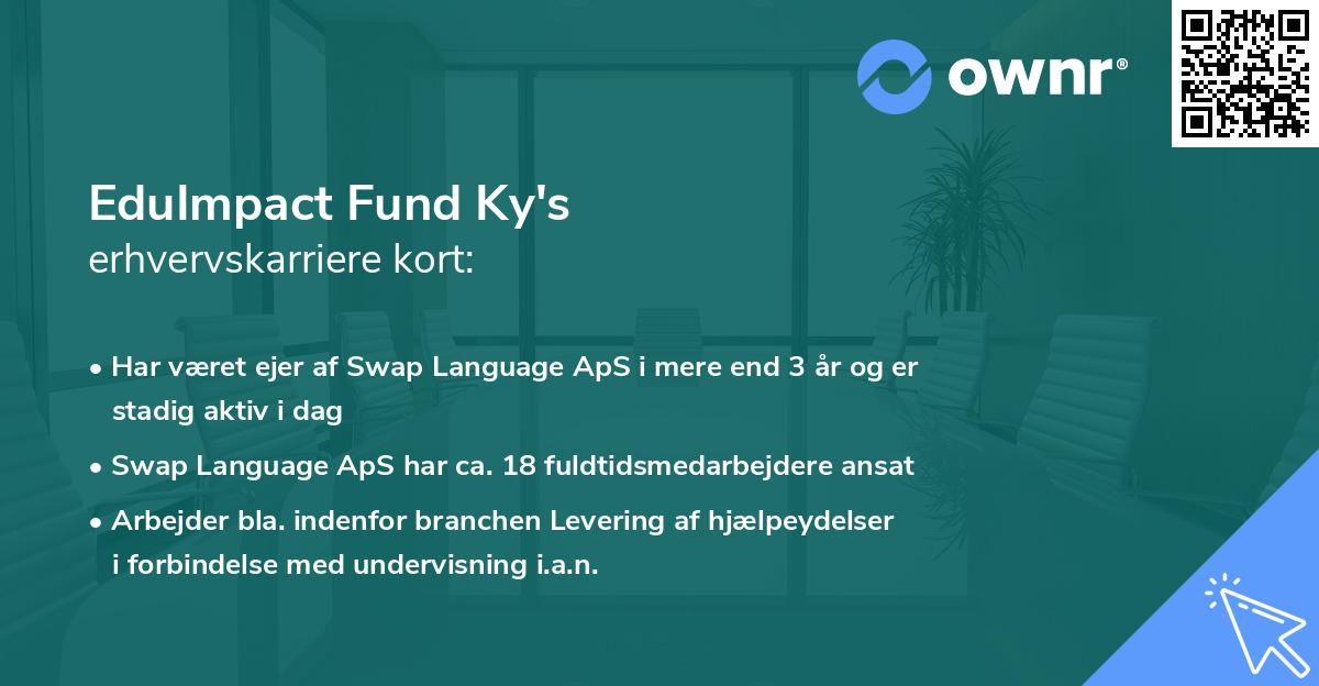 EduImpact Fund Ky's erhvervskarriere kort
