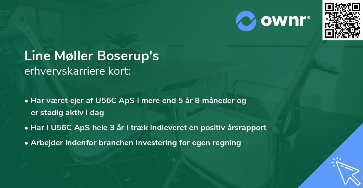 Line Møller Boserup's erhvervskarriere kort