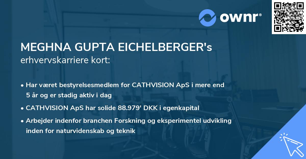 MEGHNA GUPTA EICHELBERGER's erhvervskarriere kort