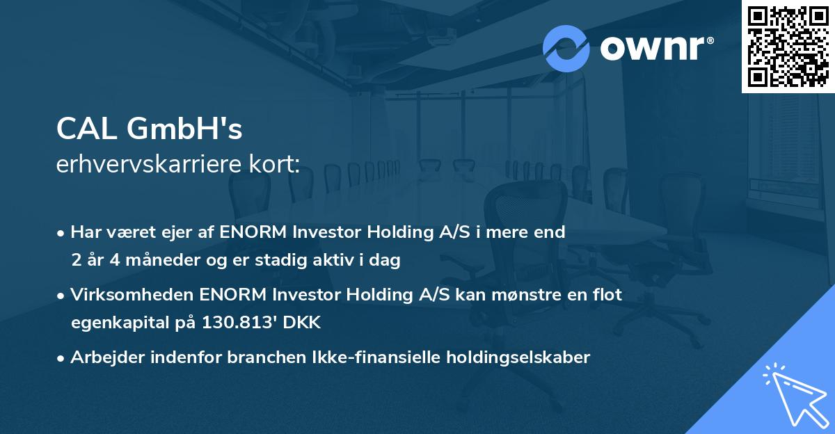 CAL GmbH's erhvervskarriere kort