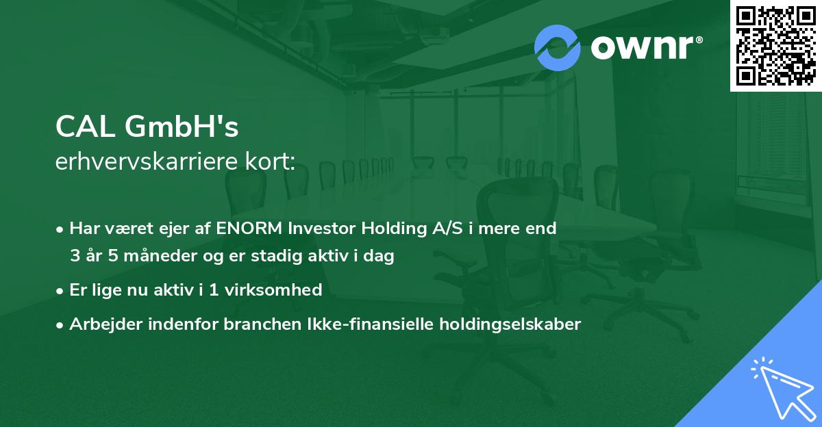 CAL GmbH's erhvervskarriere kort