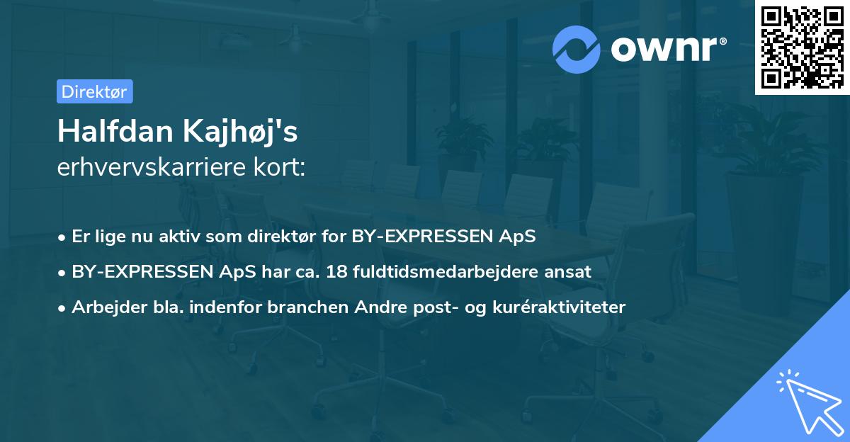 Halfdan Kajhøj's erhvervskarriere kort