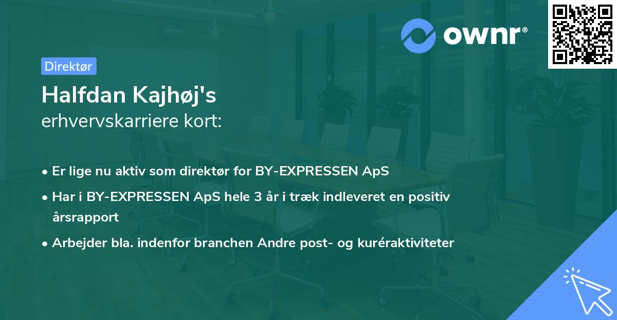 Halfdan Kajhøj's erhvervskarriere kort