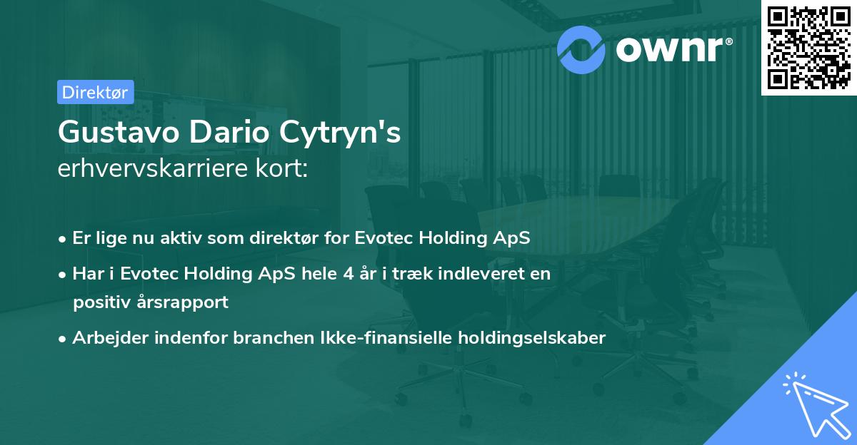 Gustavo Dario Cytryn's erhvervskarriere kort