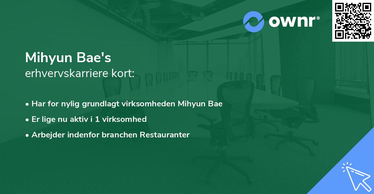 Mihyun Bae's erhvervskarriere kort