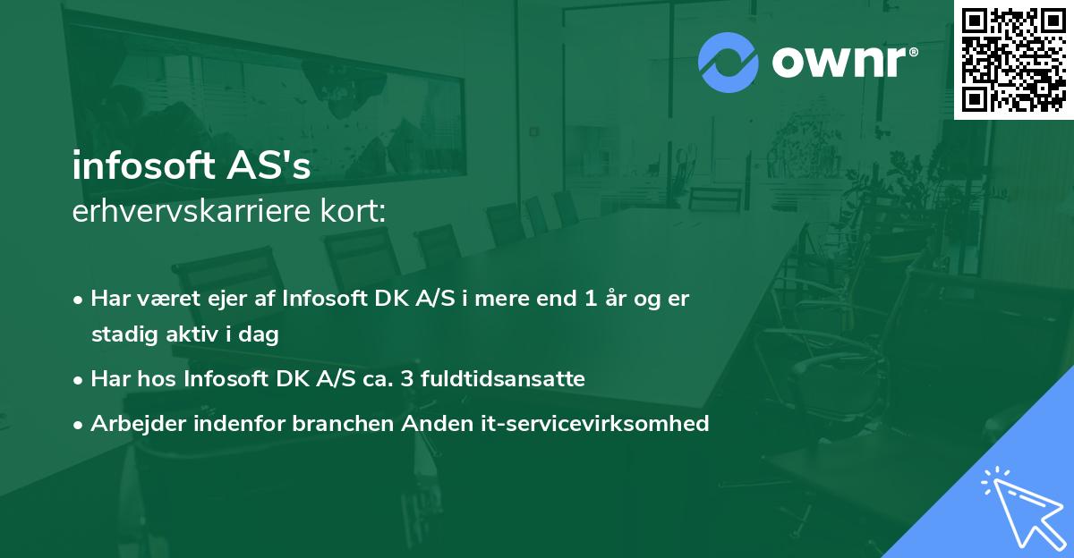 infosoft AS's erhvervskarriere kort