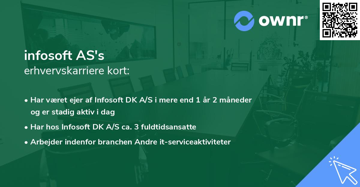 infosoft AS's erhvervskarriere kort