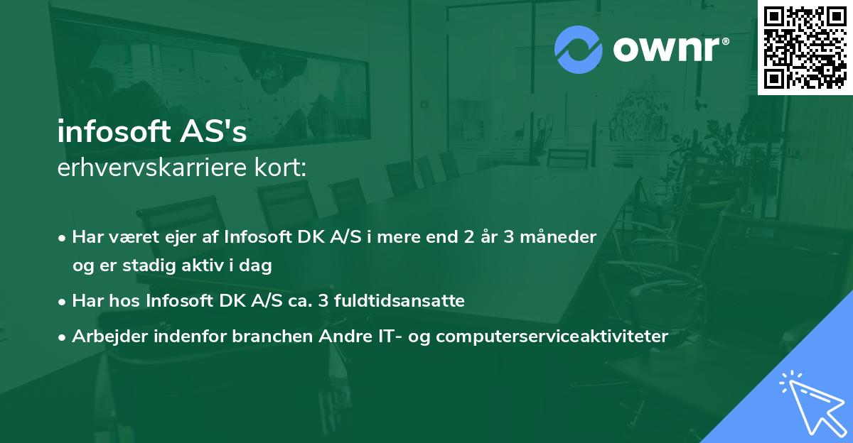 infosoft AS's erhvervskarriere kort