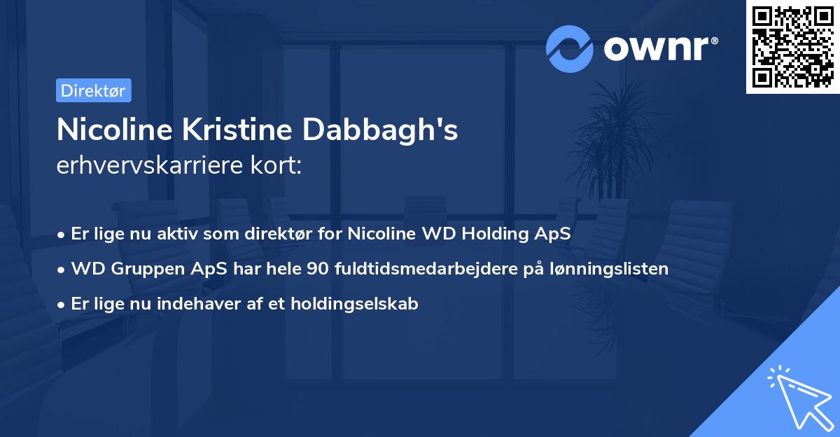 Nicoline Kristine Dabbagh's erhvervskarriere kort