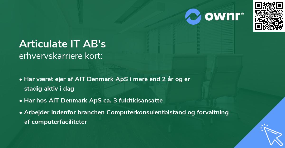 Articulate IT AB's erhvervskarriere kort
