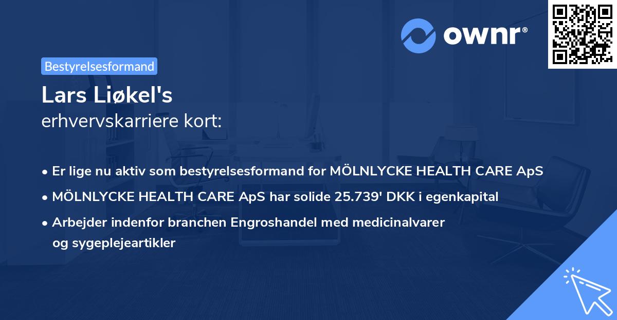 Lars Liøkel's erhvervskarriere kort