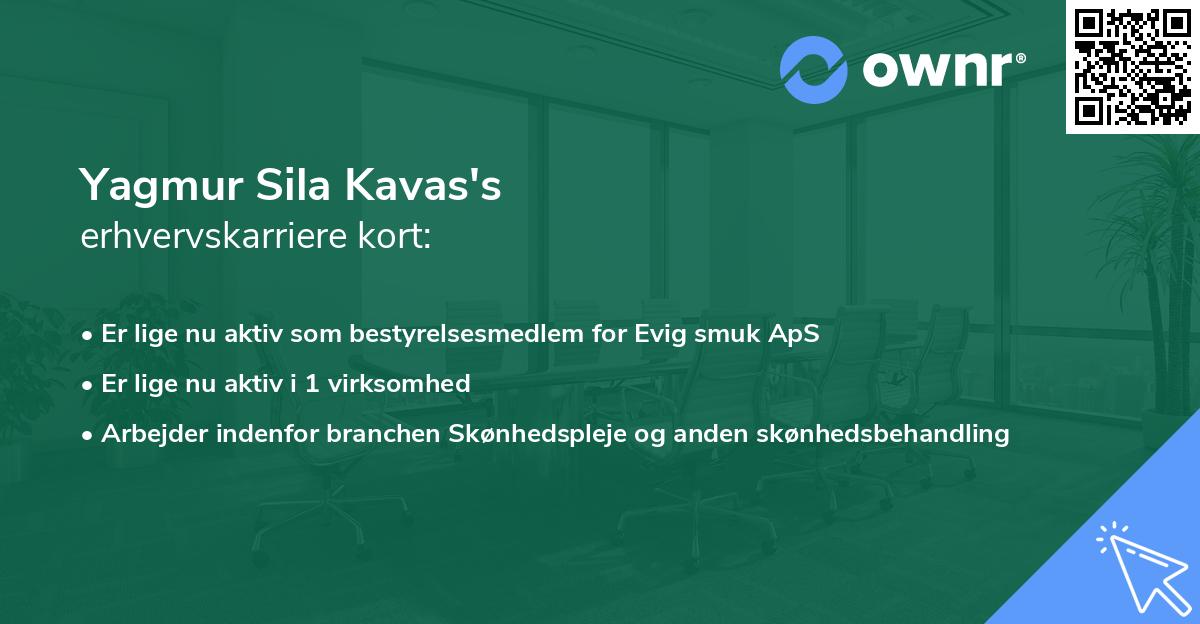 Yagmur Sila Kavas's erhvervskarriere kort