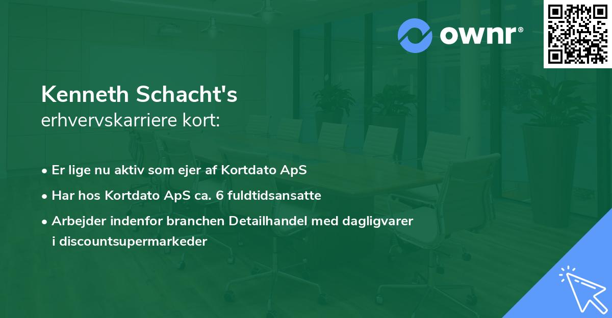 Kenneth Schacht's erhvervskarriere kort