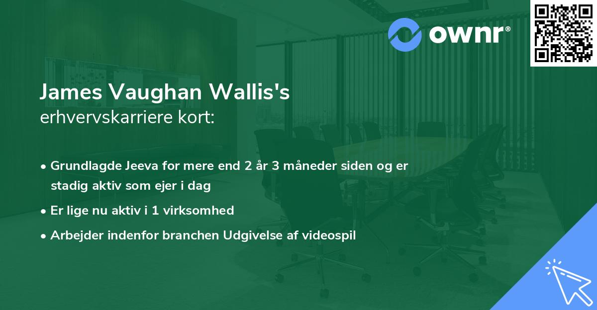 James Vaughan Wallis's erhvervskarriere kort