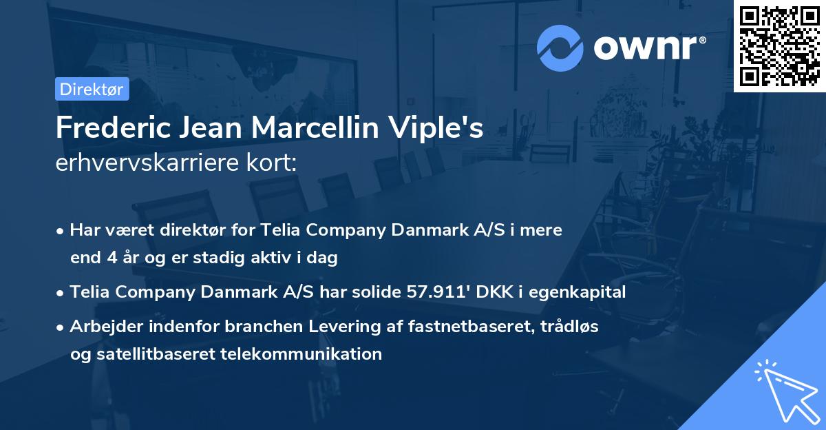 Frederic Jean Marcellin Viple's erhvervskarriere kort