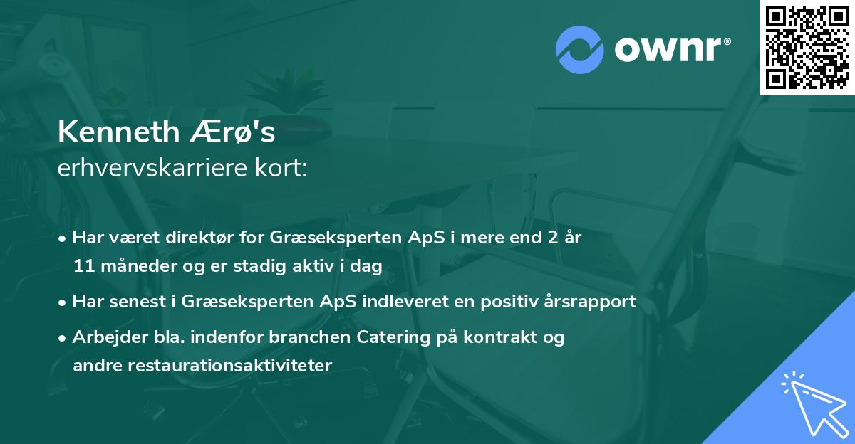 Kenneth Ærø's erhvervskarriere kort