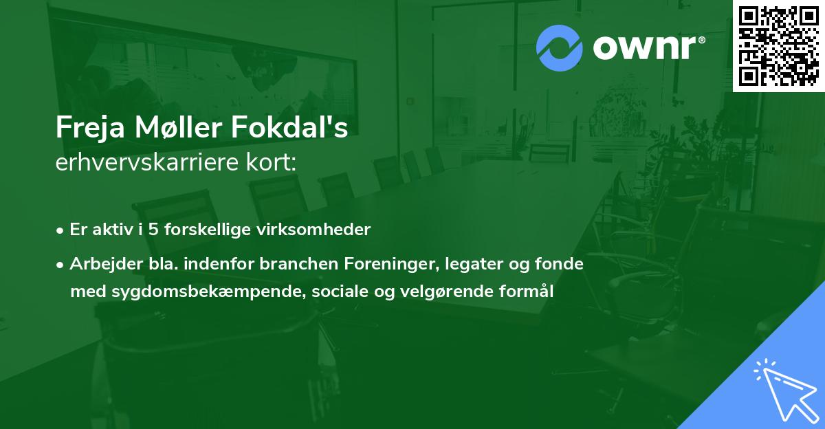 Freja Møller Fokdal's erhvervskarriere kort