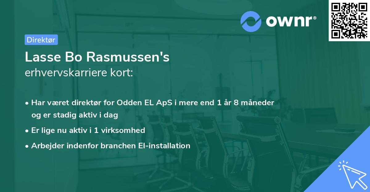 Lasse Bo Rasmussen's erhvervskarriere kort