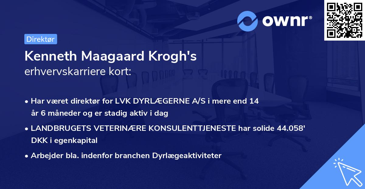 Kenneth Maagaard Krogh's erhvervskarriere kort