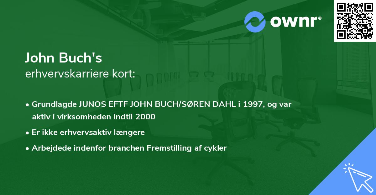 John Buch's erhvervskarriere kort
