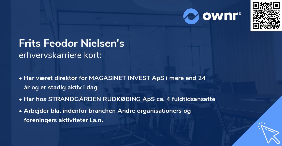 Frits Feodor Nielsen's erhvervskarriere kort