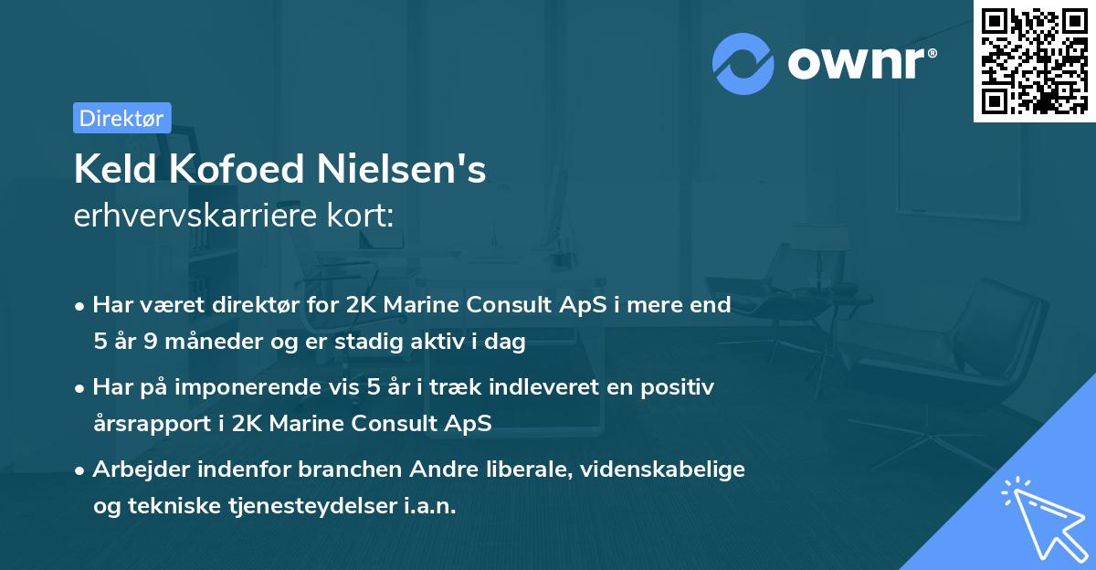 Keld Kofoed Nielsen's erhvervskarriere kort