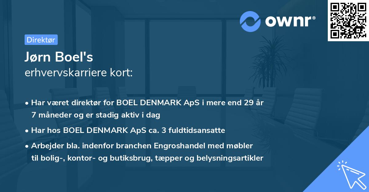 Jørn Boel's erhvervskarriere kort