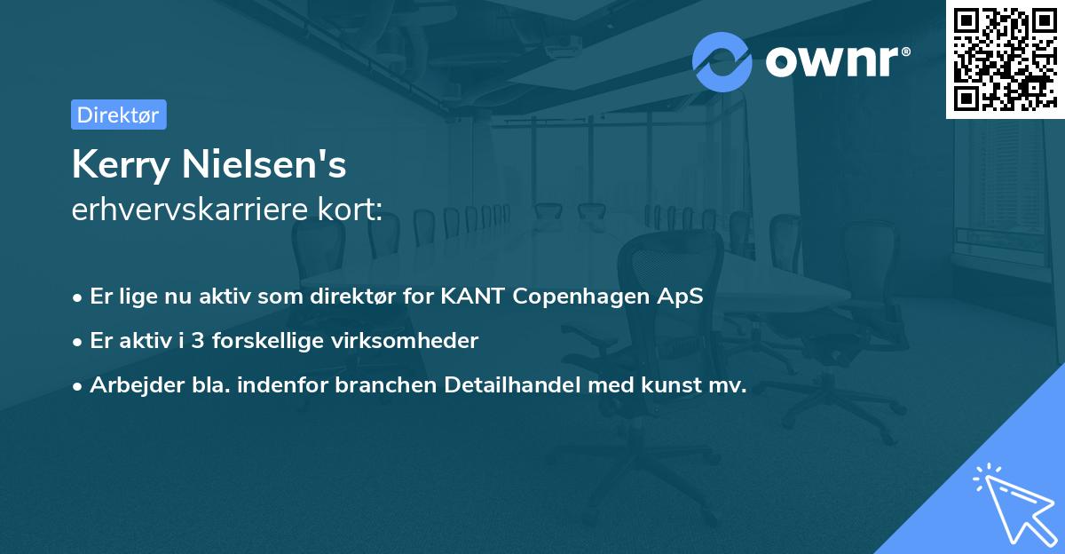 Kerry Nielsen's erhvervskarriere kort