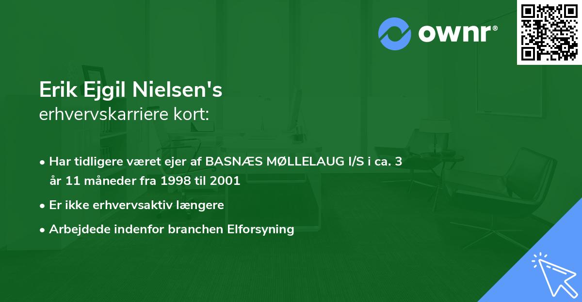 Erik Ejgil Nielsen's erhvervskarriere kort