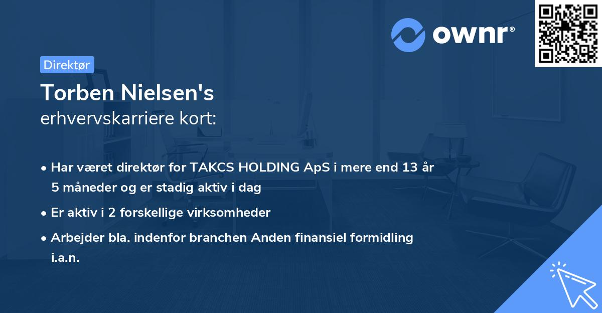 Torben Nielsen's erhvervskarriere kort
