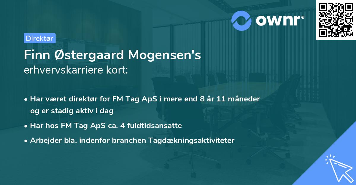 Finn Østergaard Mogensen's erhvervskarriere kort