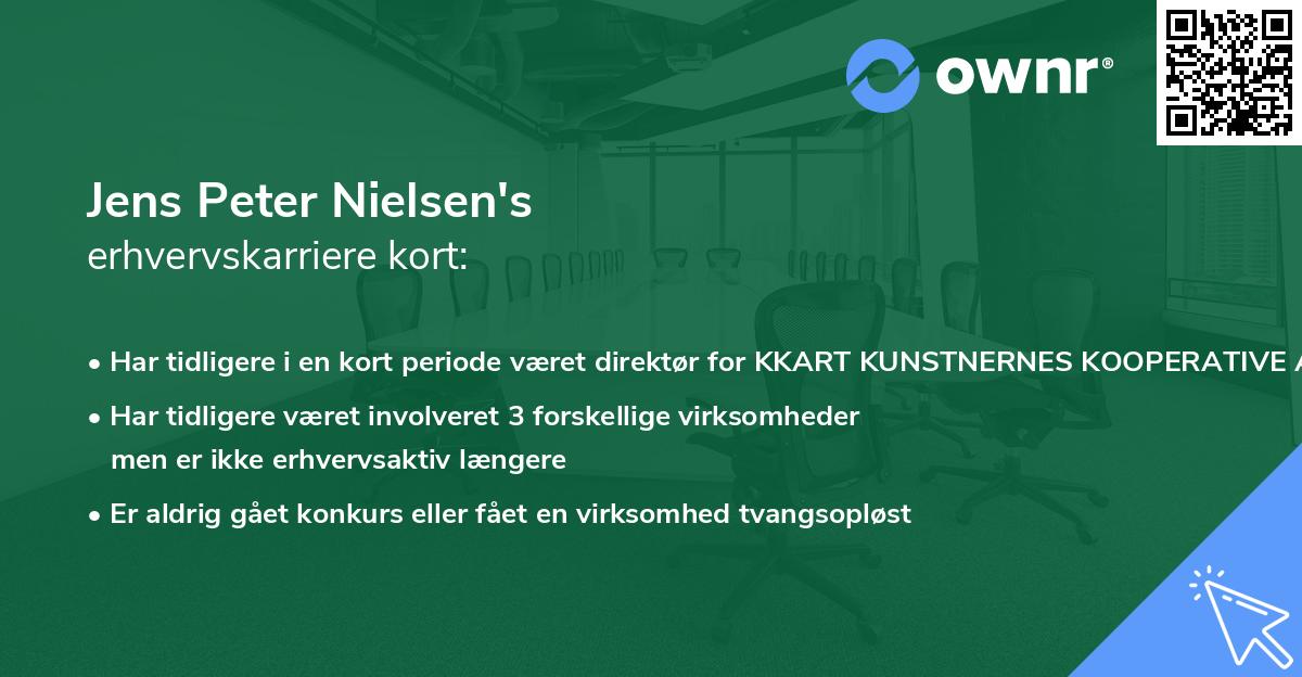 Jens Peter Nielsen's erhvervskarriere kort
