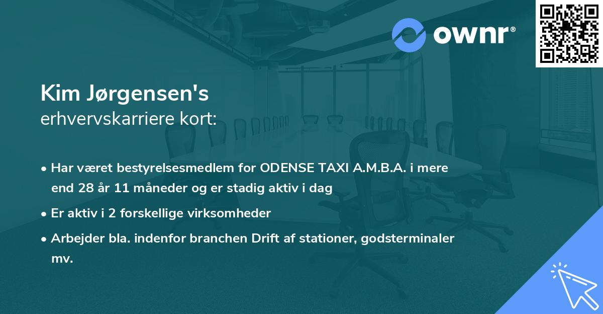 Kim Jørgensen's erhvervskarriere kort
