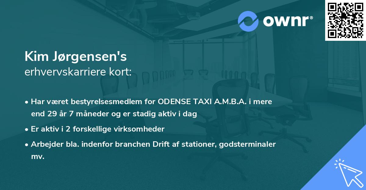 Kim Jørgensen's erhvervskarriere kort
