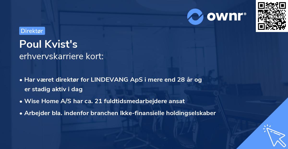 Poul Kvist's erhvervskarriere kort