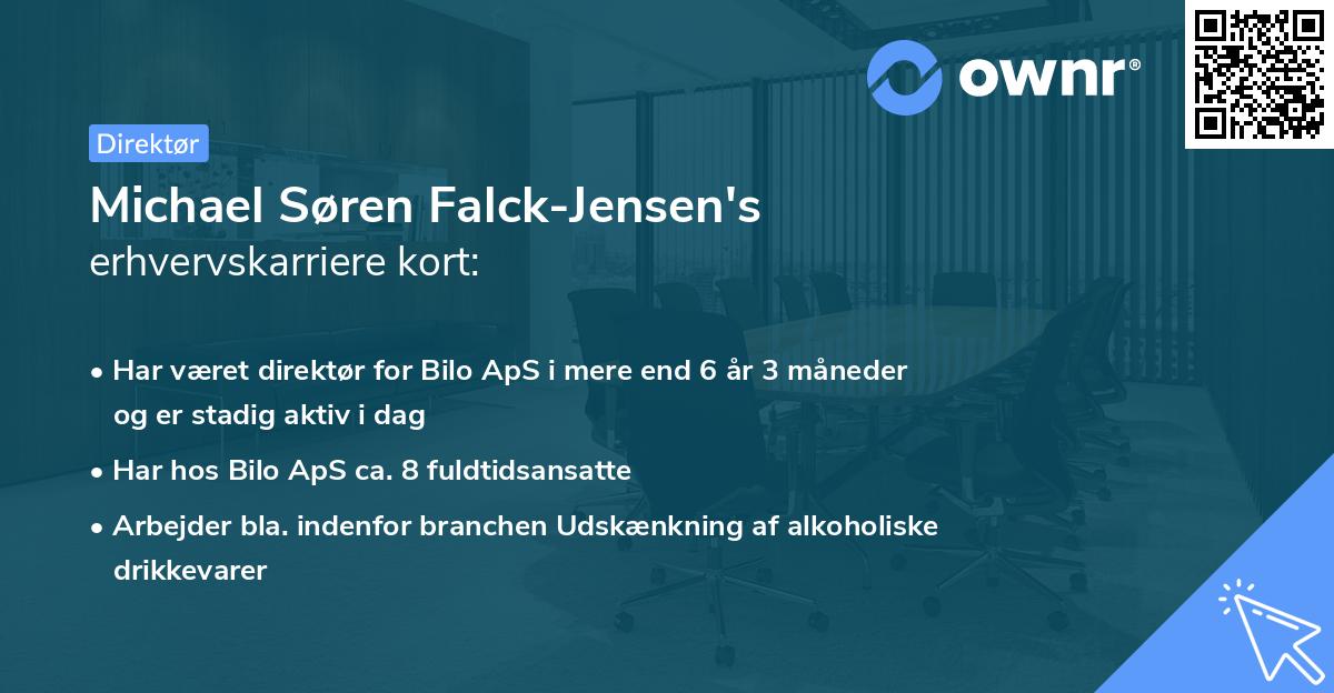 Michael Søren Falck-Jensen's erhvervskarriere kort