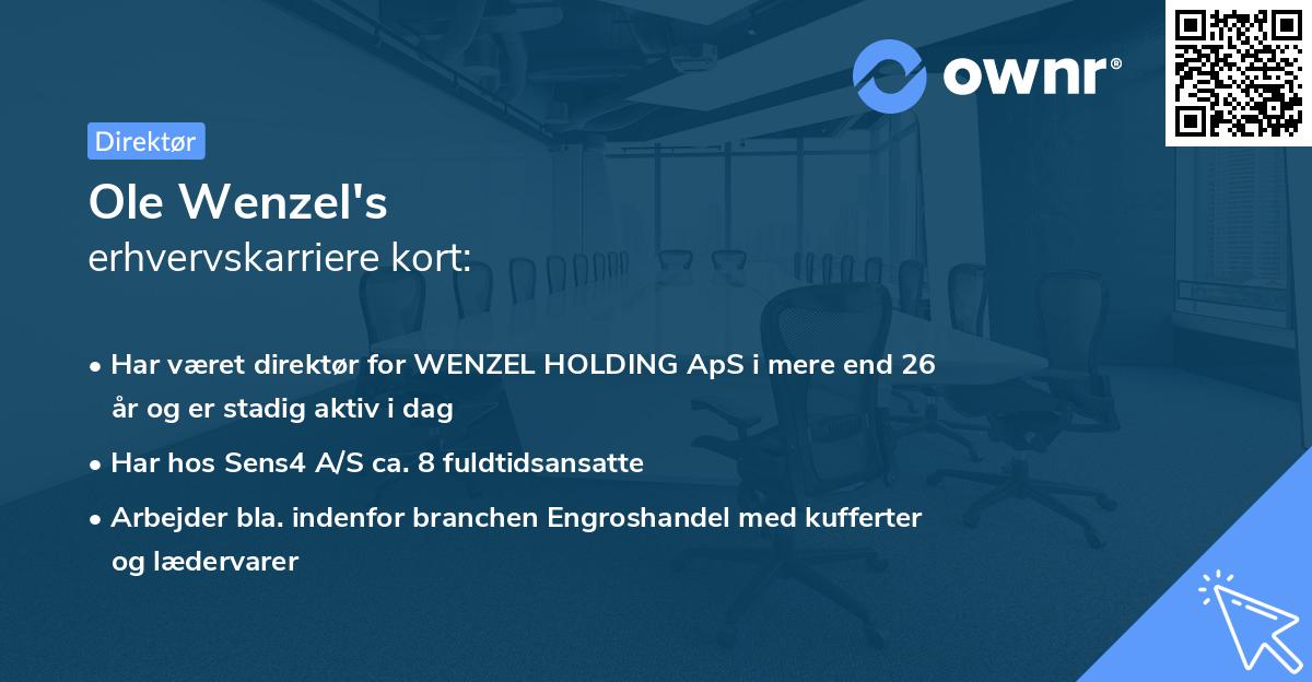 Ole Wenzel's erhvervskarriere kort
