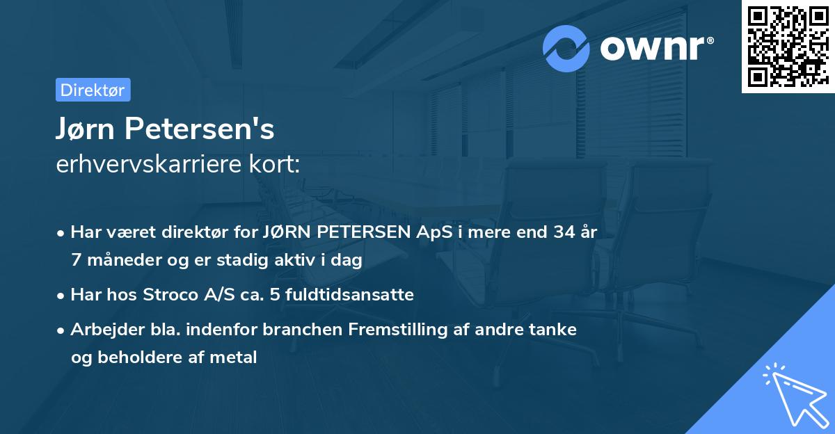 Jørn Petersen's erhvervskarriere kort