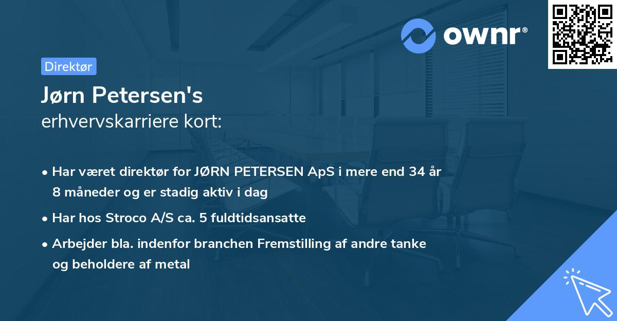Jørn Petersen's erhvervskarriere kort