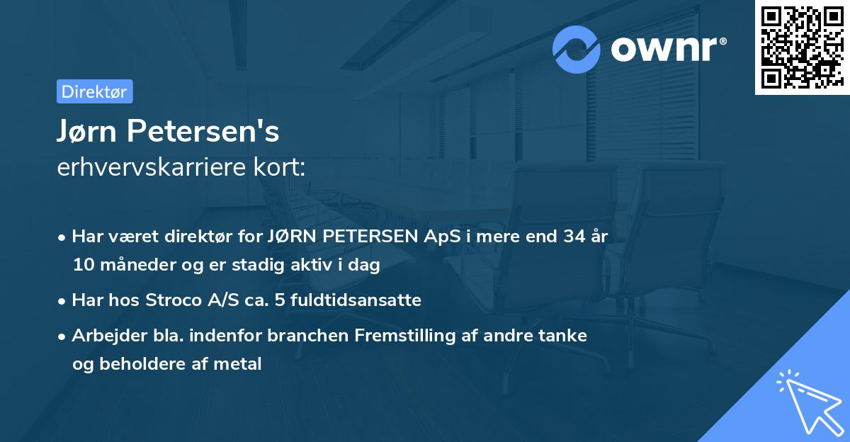 Jørn Petersen's erhvervskarriere kort