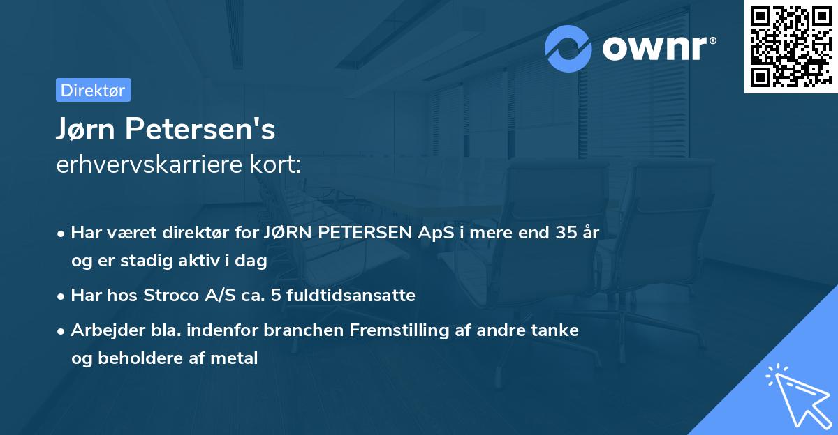 Jørn Petersen's erhvervskarriere kort