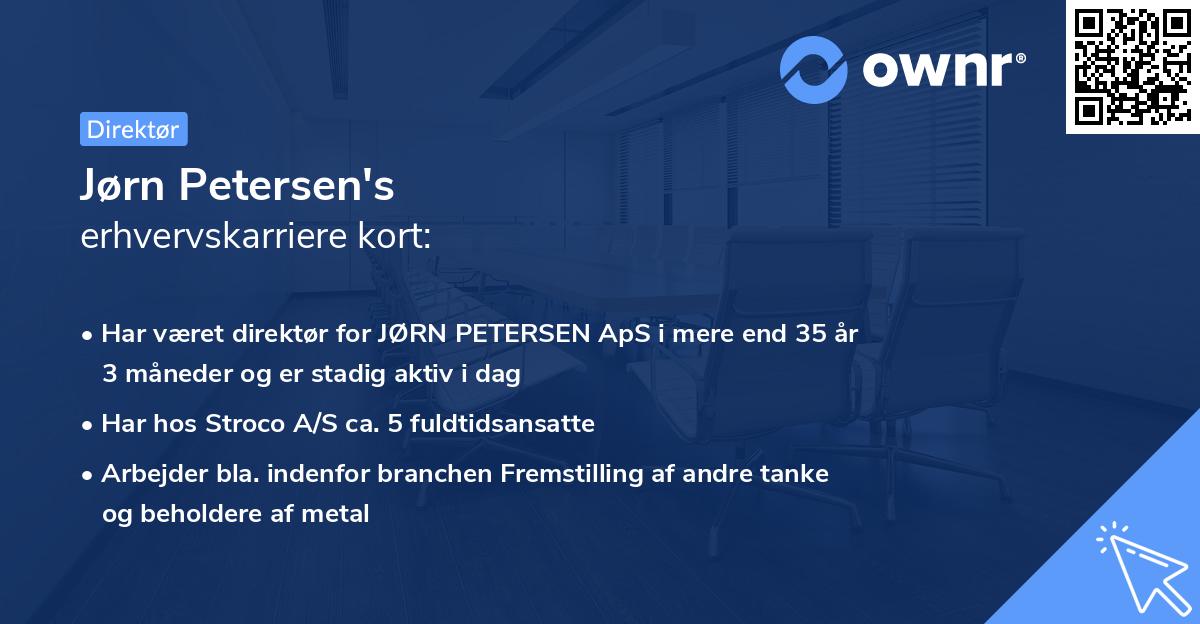 Jørn Petersen's erhvervskarriere kort