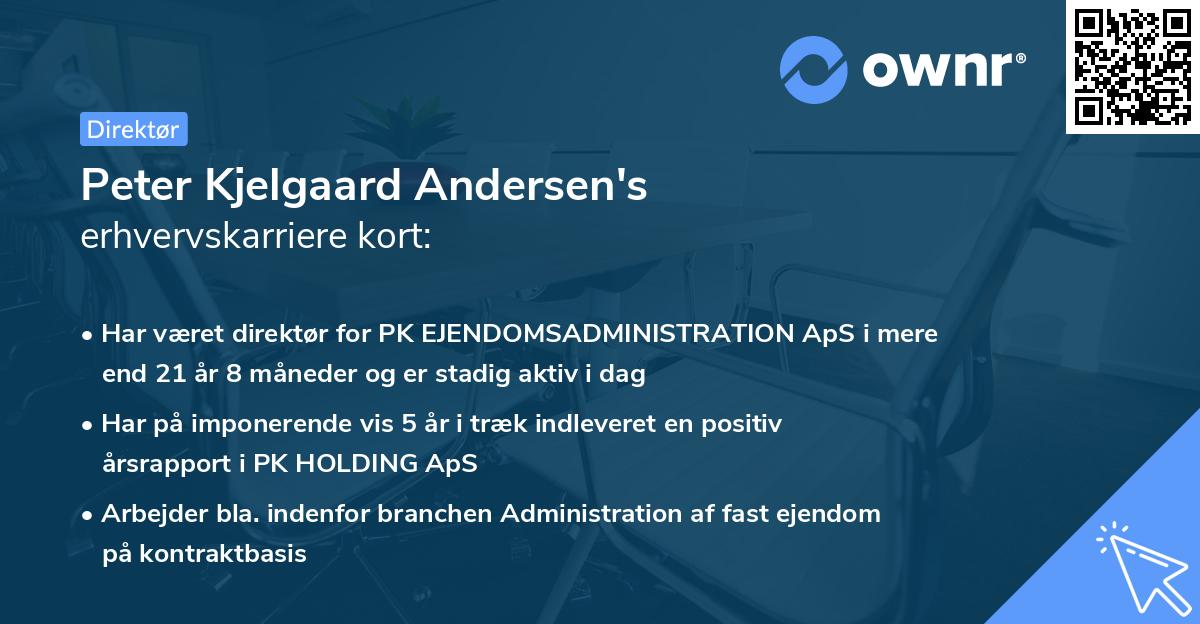 Peter Kjelgaard Andersen's erhvervskarriere kort