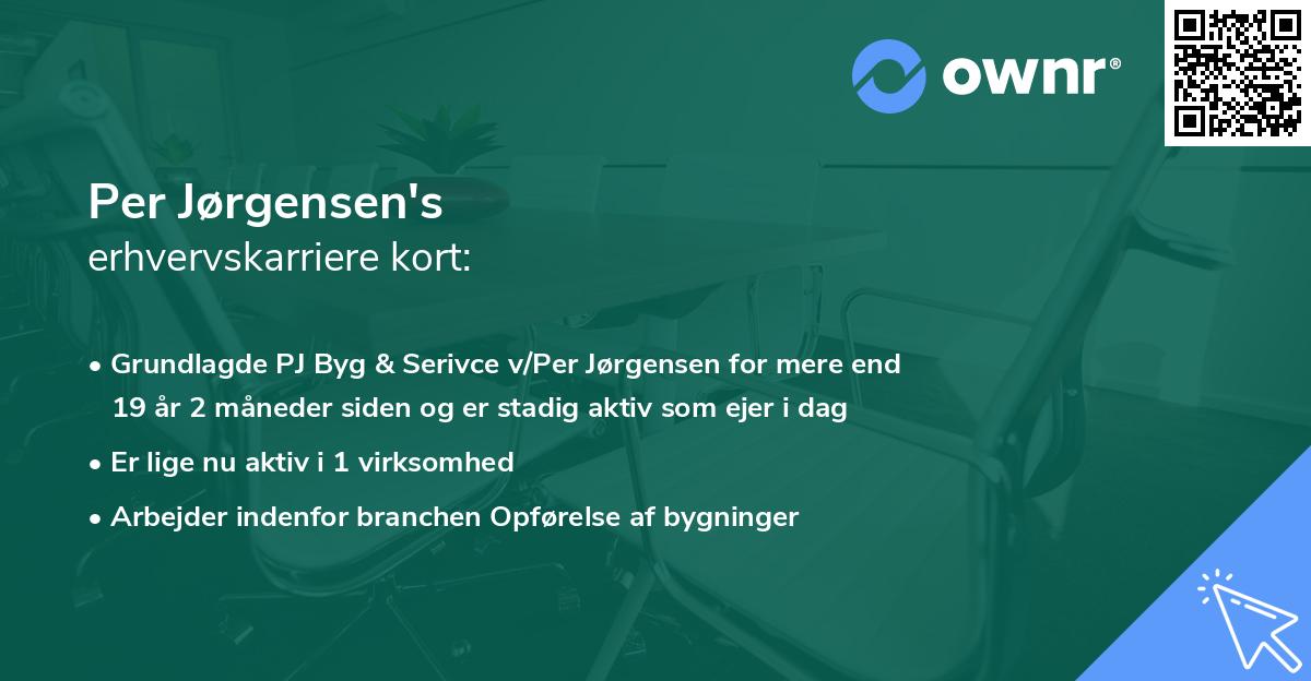 Per Jørgensen's erhvervskarriere kort