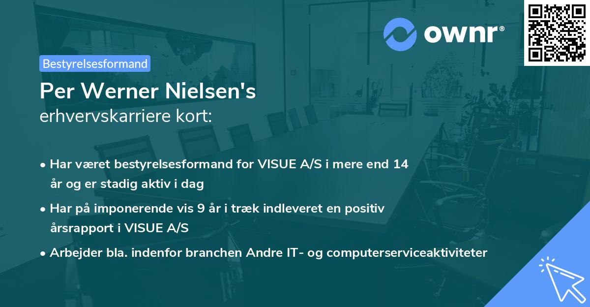 Per Werner Nielsen's erhvervskarriere kort