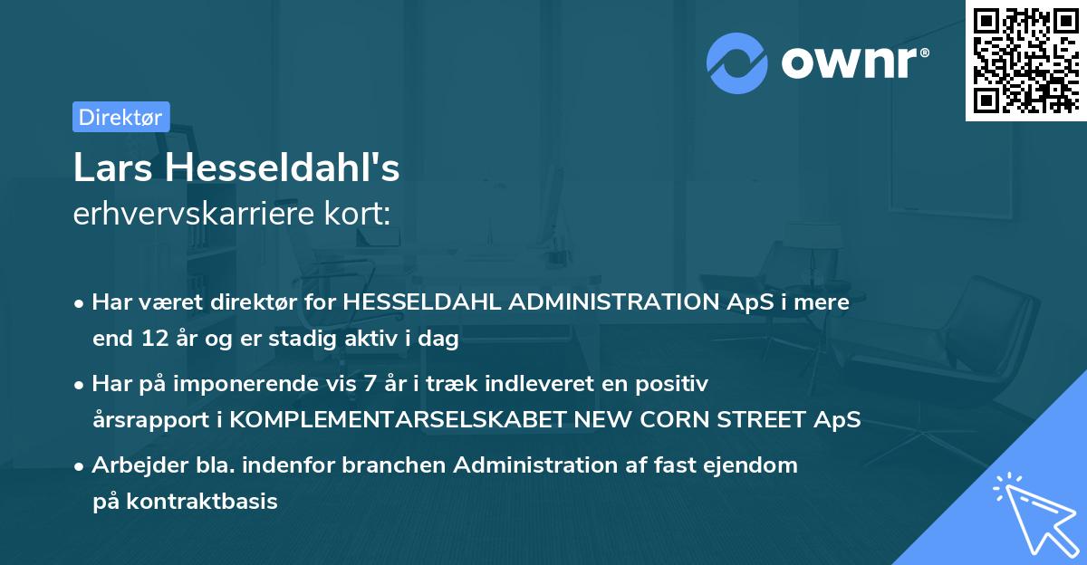 Lars Hesseldahl's erhvervskarriere kort