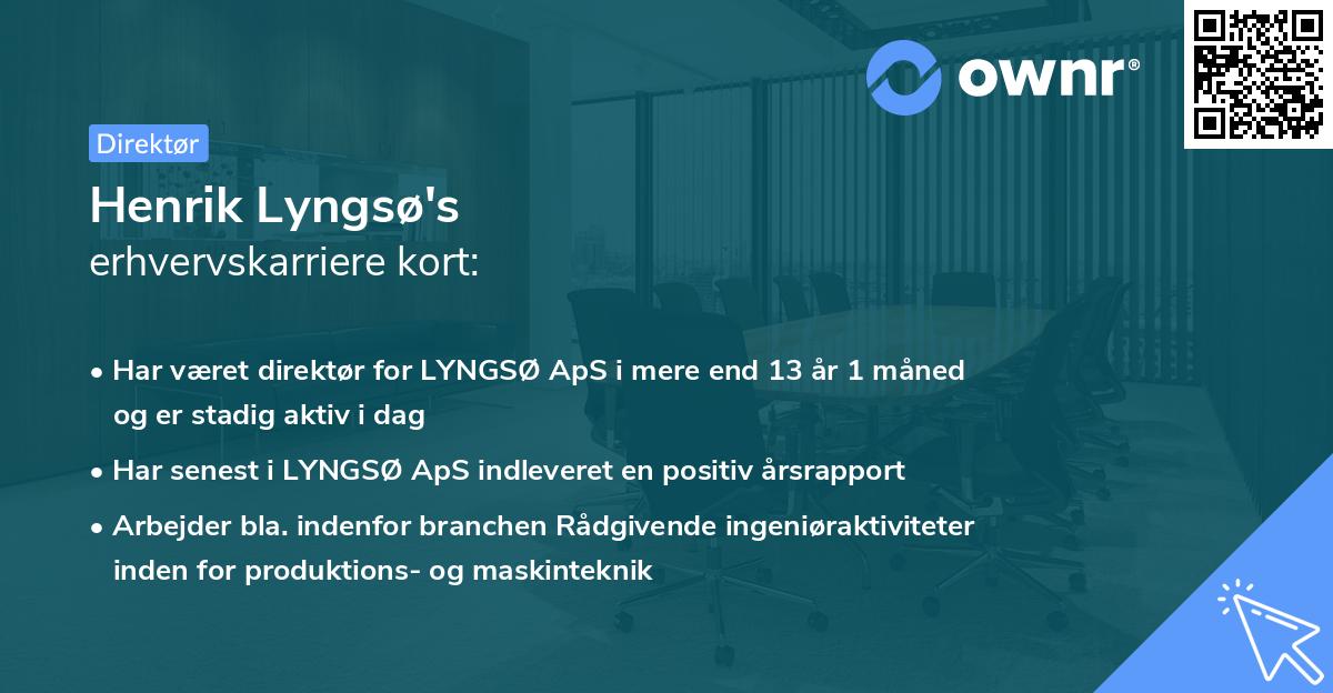 Henrik Lyngsø's erhvervskarriere kort