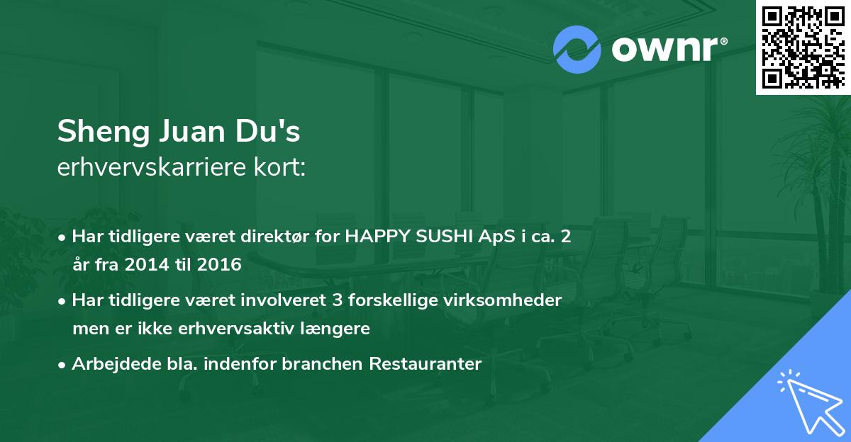 Sheng Juan Du's erhvervskarriere kort