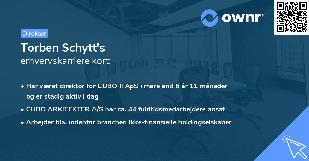 Torben Schytt's erhvervskarriere kort