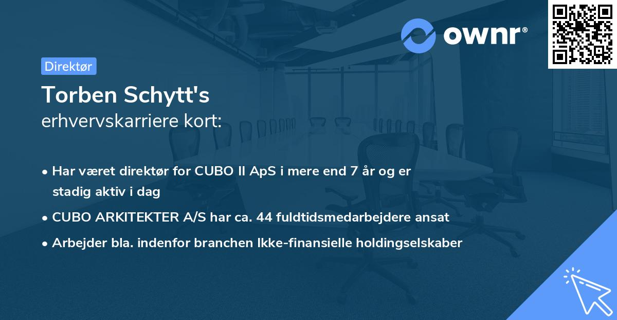 Torben Schytt's erhvervskarriere kort